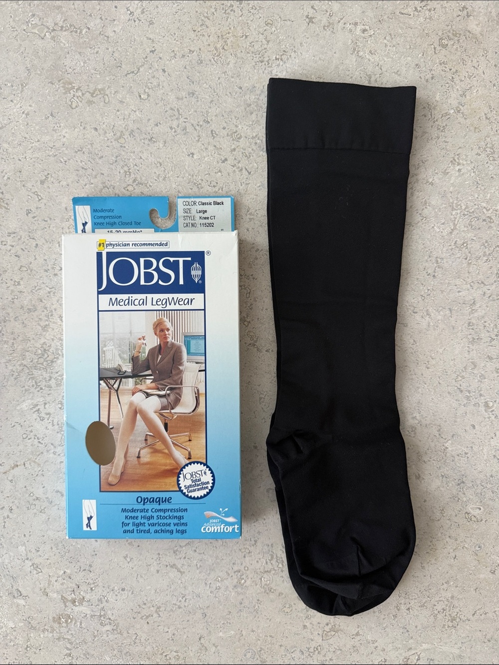 Jobst Women’s Medical Compression Socks - Black 15-20mmHg